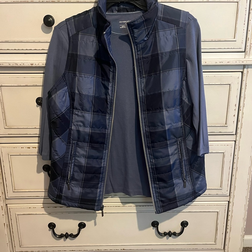 Christopher & Banks Blue Puffer Jacket